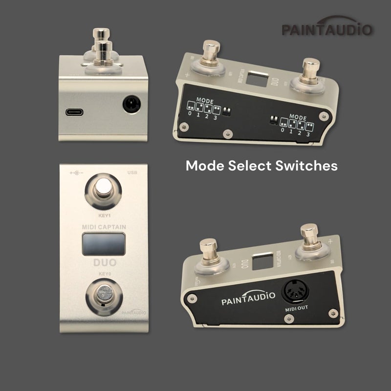 PAINTAUDIO Paint Audio MIDI Captain DUO Foot Controller Multi-Effects Keyboards Synthesizer USB-MIDI DAW DSP Software USB-HID Support Multi-state Switch Cycling (MIDI Captain DUO) - Image 3